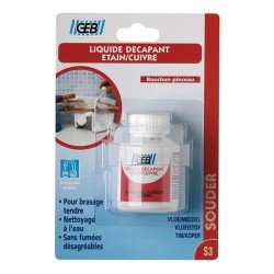 Décapant liquide brasage tendre tube 50ml