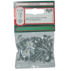 Rivet t.r. alu 3x15 x35