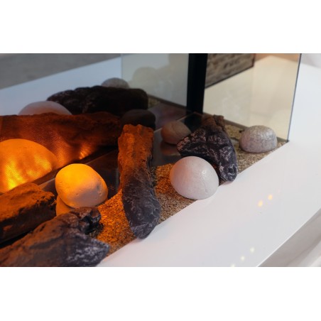 Cheminée décorative design Lounge Blanche