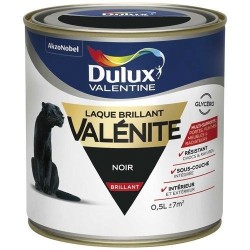Laque valenite brillant 0.5L noir