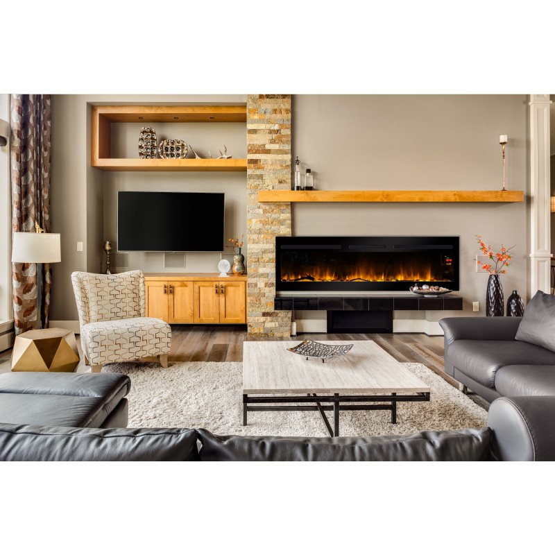 Cheminée décorative encastrable Elysée 3XL 152 cm