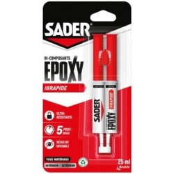 Colle époxy rapide seringue 25 ml