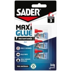 Maxiglue instantanée gel 3x1g