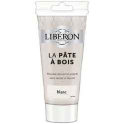 Pate à bois tube 150g blanc