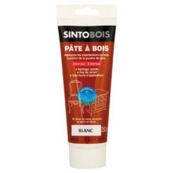 Pâte à bois Sintobois à l'eau pâte 250g blanc