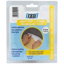Joint étanchéité préformé 3m35 x41mm blanc