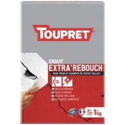 Enduit rebouchage intérieur blanc poudre 1kg