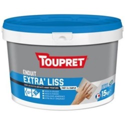 Enduit lissage extra fin finitions intérieures pâte 15kg blc