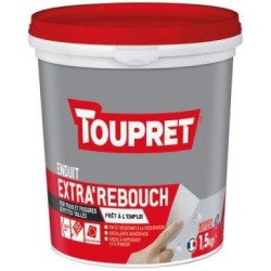 Enduit rebouchage intérieur pate 1.5kg blanc spatule incluse