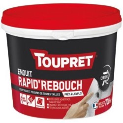 Enduit rebouchage pate rapide gris pour intérieur extérieur