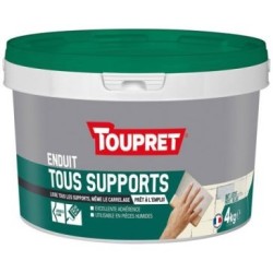 Enduit tous supports intérieur extérieur pâte 4kg blanc