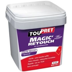 Magic'retouch enduit réparation 800ml +spatule Toupret GSB