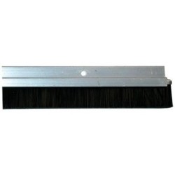 Bas de porte vis alu brossé 93cm