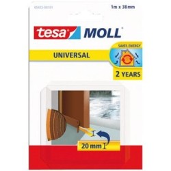 Bas de porte adhésif mousse pvc 1x38mm brun