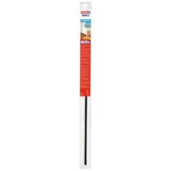 Bas de porte  plastique sol lisse 1x37mmx12mm blanc