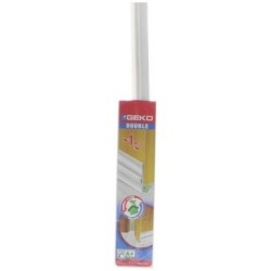 Boudin porte adhésif rigide+bavette pvc souple 100cm blanc
