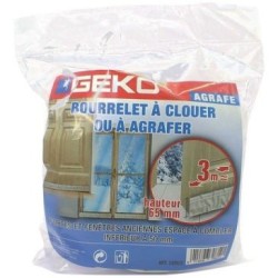 Joint à clouer ou agrafer 65mmx3m blanc