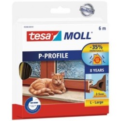 Joint portes et fenetres forme p 6mx9mmx5.5mm brun