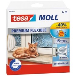 Joint silicone portes fenêtres 6mx9mmx7mm blanc