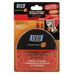 Tresse fibre verre extensible Ø6mmx2.50m