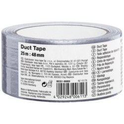 Basic adhésif toile 25mx48mm gris