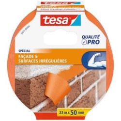 Masquer pvc orange batiment 33m x 50mm