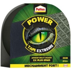 Pattex power tape extrême noir 20m