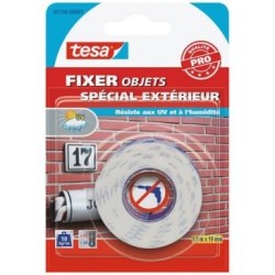 Fixer objets double face spécial extérieur 15m x 19mm