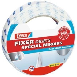 Fixer objets double face miroir 5m x 19mm