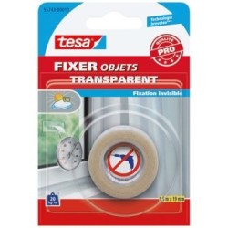 fixation objets double face transparent 1.5mx19mm