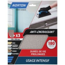 Papier anti encrassant grain 240 3 feuilles