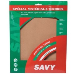 Papier de verre grain assortis 4 feuilles A