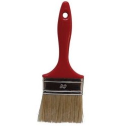 Pinceau plat toute peinture largeur 80mm soies pures A