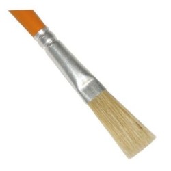 Pinceau raccord pure soie manche bois laqué 08