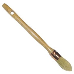 Pinceau pouce à rechampir soies pures manche long d.29 n6