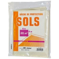 bache de protection sol 4x5m epaisse savy