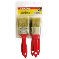Pinceau plat lot de 5 sous coque A