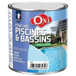 Peinture piscine solvantée bleu 0.5l