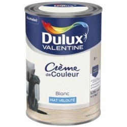 Valentine crème de couleur mat 1.25l blanc
