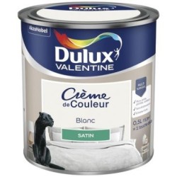 Valentine crème de couleur satin 0.5l blanc