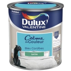 Valentine crème de couleur satin 0.5l bleu caraibes