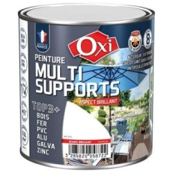 Peinture TOP 3 bois fer pvc brillant 500ml blanc ral9010