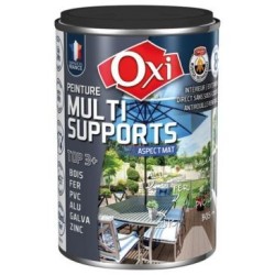 Peinture TOP 3 bois fer pvc mat 250ml noir ral9005