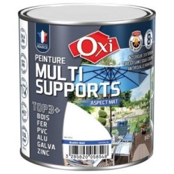 Peinture TOP 3 bois fer pvc mat 500ml blanc ral9010