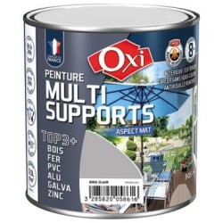 Peinture TOP 3 bois fer pvc mat 500ml gris clair ral7035