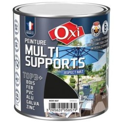 Peinture TOP 3 bois fer pvc mat 500ml noir ral9005