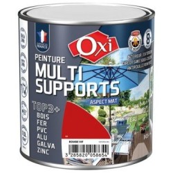 Peinture TOP 3 bois fer pvc mat 500ml rouge vif ral3020