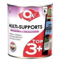 Peinture TOP 3 bois fer pvc satin 2.5L vert mousse