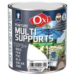 Peinture TOP 3 bois fer pvc satin 500ml blanc