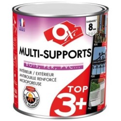 Peinture TOP 3 bois fer vert mousse pvc satin 500ml vert mo